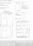 Schnittmuster hübscher Damenrock mit Wickeloptik, Taillenabnähern pattern company 01719 Gr. 34-48