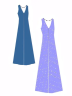 Modeldrawing of sewing pattern pattern company 02284 for...