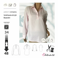 Envelope sewing pattern shows a stylish Shirt blouse with...
