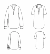 Modeldrawing of sewing pattern pattern company 03936 for...