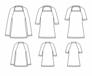 Modeldrawing of sewing pattern pattern company 06935 for...