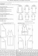 Schnittmuster hübsches Raglanshirt mit eckigem Ausschnitt pattern company 06935 Gr. 34-48
