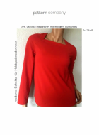 Schnittmuster hübsches Raglanshirt mit eckigem Ausschnitt pattern company 06935 Gr. 34-48