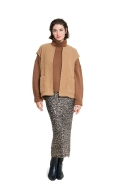 Schnittmuster gemütlicher Pullover für Damen, Damenweste Burda 5590 Gr. 34-44