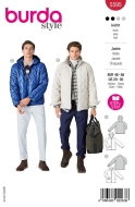 Schnittmusterhülle zeigt eine warme Jacke für...
