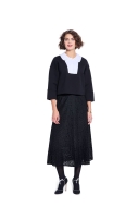 Schnittmuster kurzer Damenpullover mit breitem Kragen Burda 5608 Gr. 34-44