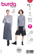 Envelope sewing pattern shows a slim misses top with long...