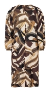 Schnittmuster hübsches Damenkleid mit angerüschten Ärmeln Burda 5614 Gr. 36-48