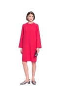 Schnittmuster hübsches Damenkleid mit angerüschten Ärmeln Burda 5614 Gr. 36-48