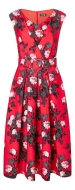 Schnittmuster feminines Damenkleid mit tiefen Kellerfalten Burda 5618 Gr. 34-46