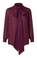 Schnittmuster hübsche Damenbluse mit Schleifenkragen Burda 5619 Gr. 46-60