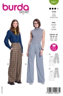 Schnittmusterhülle zeigt eine klassische Damenhose...