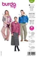 Schnittmusterhülle zeigt eine legere Hemdjacke...