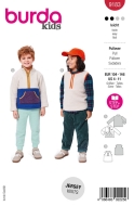Schnittmusterhülle zeigt ein warmer Kinderpullover...