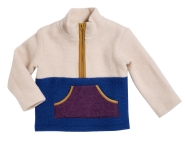 Schnittmuster warmer Kinderpullover mit Kängurutasche und Reißverschluss Burda 9183 Gr. 104-146