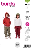 Schnittmusterhülle zeigt ein warmer Kindersweater...