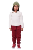 Schnittmuster warmer Kindersweater mit Knopfleiste Burda 9185 Gr. 104-146