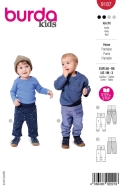 Schnittmusterhülle zeigt eine bequeme Kinderhose mit...
