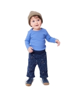 Schnittmuster bequeme Kinderhose mit breitem Bund Burda 9187 Gr. 56-98