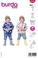 Envelope sewing pattern shows a pretty childrens jacket...