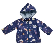 Schnittmuster hübsche Kinderjacke mit vorderem Reißverschluss und Kapuze Burda 9188 Gr. 68-104
