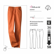 PDF-Schnittmuster zwischenmass 633002 Damenhose Gr. 36-58