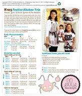 Schnittmuster aus Papier KwikSew 0103 Schürze S-M-L