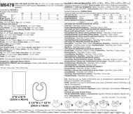 Sewing Pattern McCalls 6478 Baby