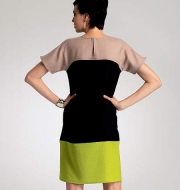 Schnittmuster Vogue 8805 3-Farben-Kleid, Shirtkleid Gr. 34-50