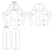 wird aussortiert: Schnittmuster Vogue 8825 Damenkleid und Tunika Gr. 34-50