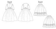 butterick sewing pattern nähen 5831 historisches Kleid