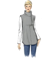 wird aussortiert: Schnittmuster Vogue 8854 Tunikashirt, Hoodie Gr. 32-40