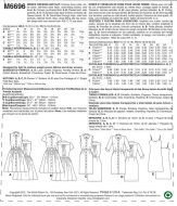 Schnittmuster McCalls 6696 Damenkleid B5 8-16 (de 34-42)