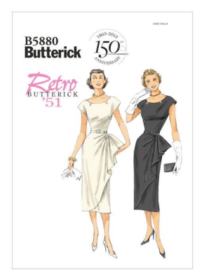 Schnittmuster Butterick 5880 Kleid in Gr. E5 14-22 (40-48)