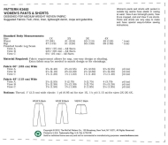 Sewing Pattern KwikSew 3482 Pants 1X-2X-3X-4X