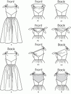 butterick sewing pattern nähen 5708 Kleid A5 6-14 (32-40)