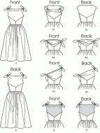 butterick sewing pattern nähen 5708 Kleid E5 14-22 (40-48)