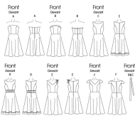 ideas-sewing-pattern-butterick-4443-kleid-ff-16-22-(42-44-46-48)