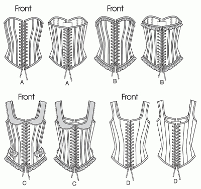 butterick sewing pattern nähen 5662 Korsage EE 14-20 (40-42-44-46)