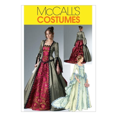 Schnittmuster McCalls 6097 Historisches Kostüm AA 6-12 (de 32-38)