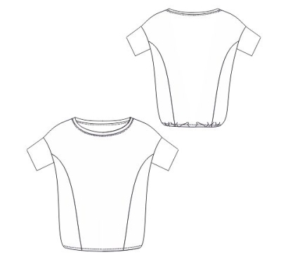 sewing pattern Berlin Shirt Baiba 48 (US 22)