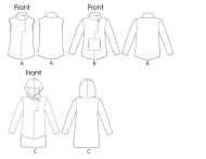 sewing pattern Vogue 8854 Tunika ZZ L-XL-XXL (42/44-46/48-50/52)