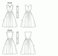 sewing pattern Vogue 8789 Kleid A5 6-14 (32-40)