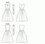 sewing pattern Vogue 8789 Kleid E5 14-22 (40-48)