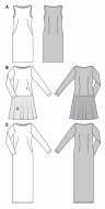 deutsch sewing pattern Burda 6988 Kleid Gr. 8-20 (34-46)