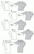 deutsch sewing pattern Burda 6990 Shirt Gr. 8-20 (34-46)