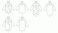 sewing pattern Vogue 8930 Jacke in Gr. Y XS-M (32-40)