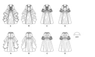 Schnittmuster McCalls 5731 Fasching 3-8 (de 98-146) Kinder