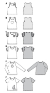 deutsch sewing pattern Burda 9439 Kinder Shirt Gr. 3-12...