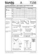 deutsch sewing pattern Burda 7156 Cosplay Outlander Claire Fraser Gr. 10-24 (36-50)